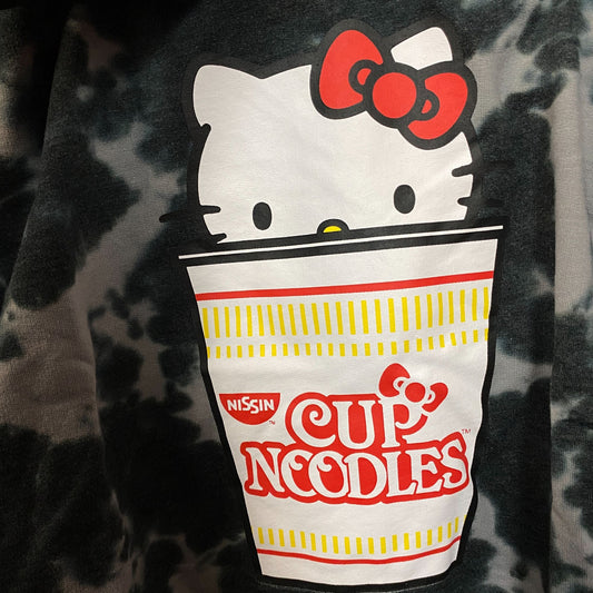 Hello Kitty X Nissin Cup noodles tiedye Crop Top size 1X