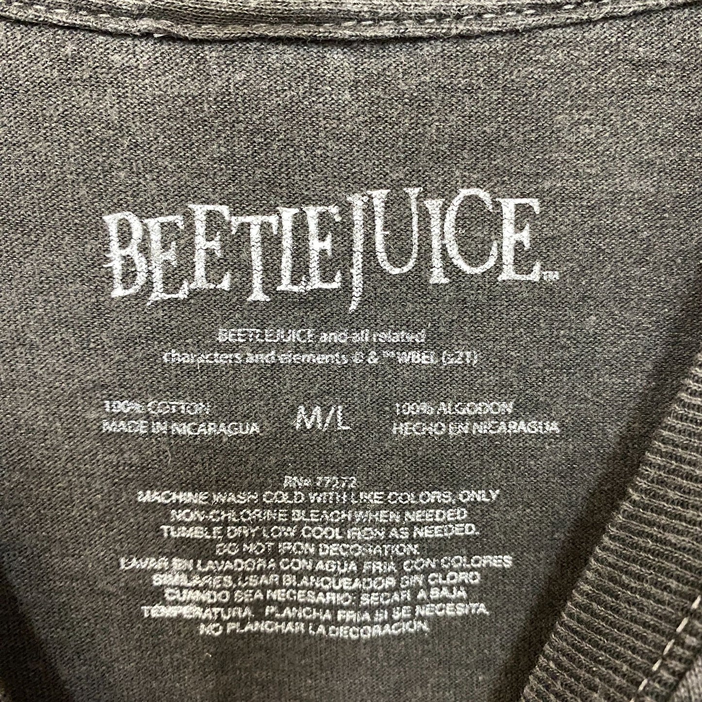 Beetlejuice Collage Illustration Graphic Design T-Shirt Medium