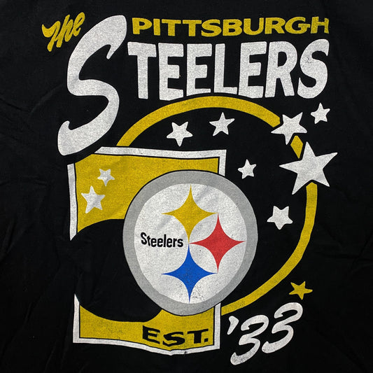 Junk Food Clothing Pittsburgh Steelers Star Power Graphic T-Shirt Medium
