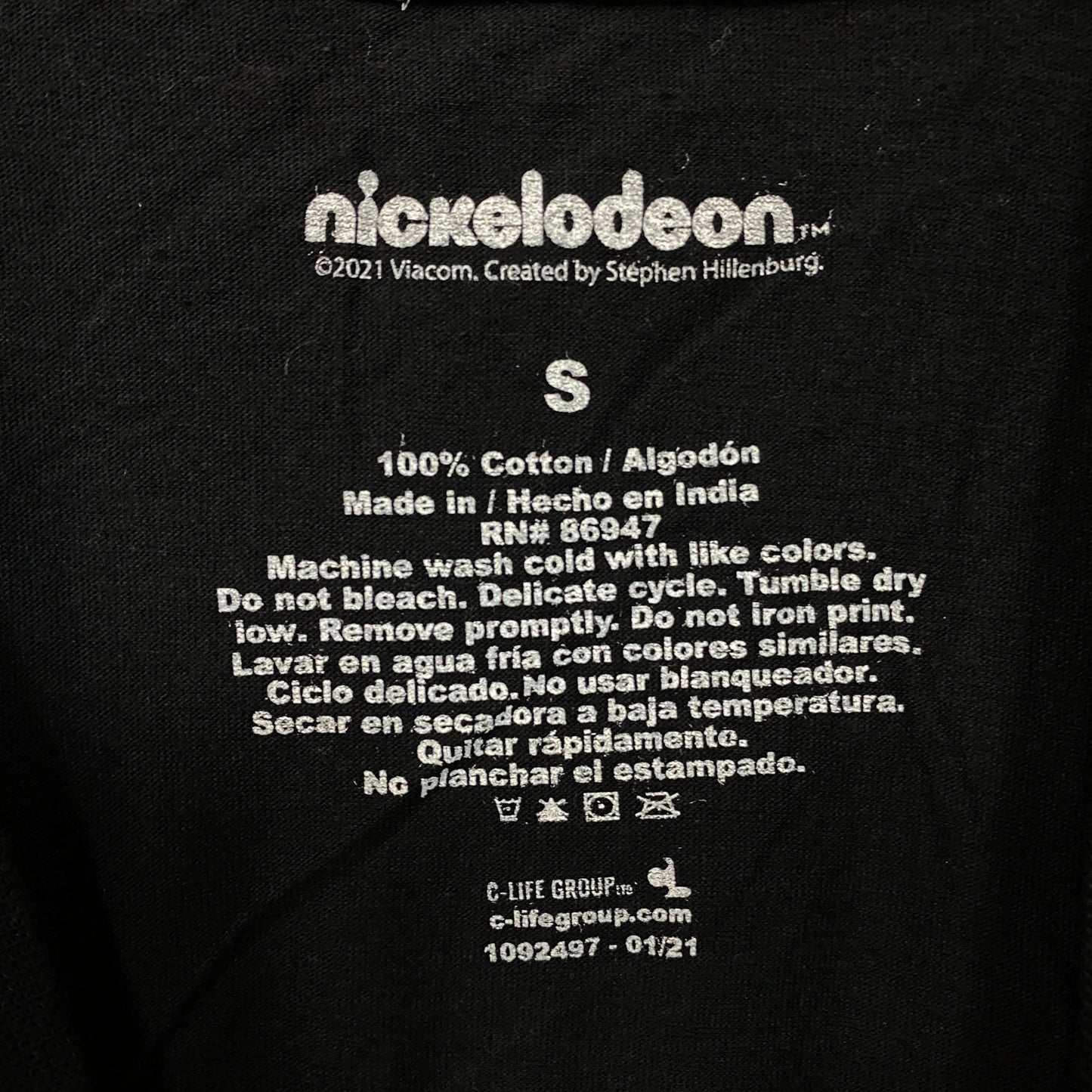 Nickelodeon SpongeBob SquarePants Cartoon T-Shirt Small