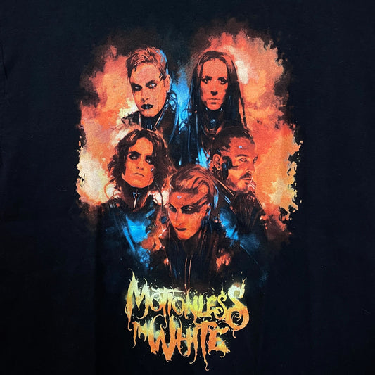 Motionless in White Watercolor Portrait T-shirt size large