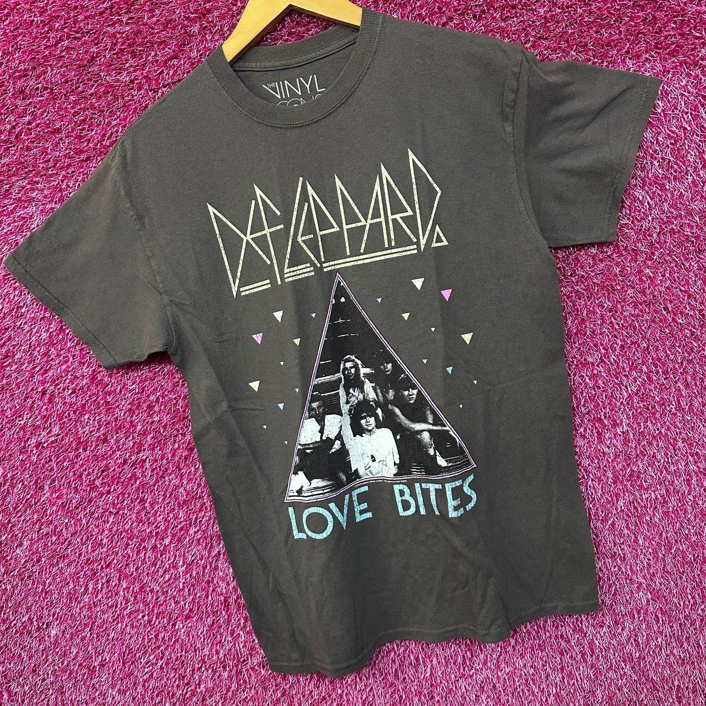 Def Leppard Love Bites Hysteria Glam Metal Rock Band Tee S