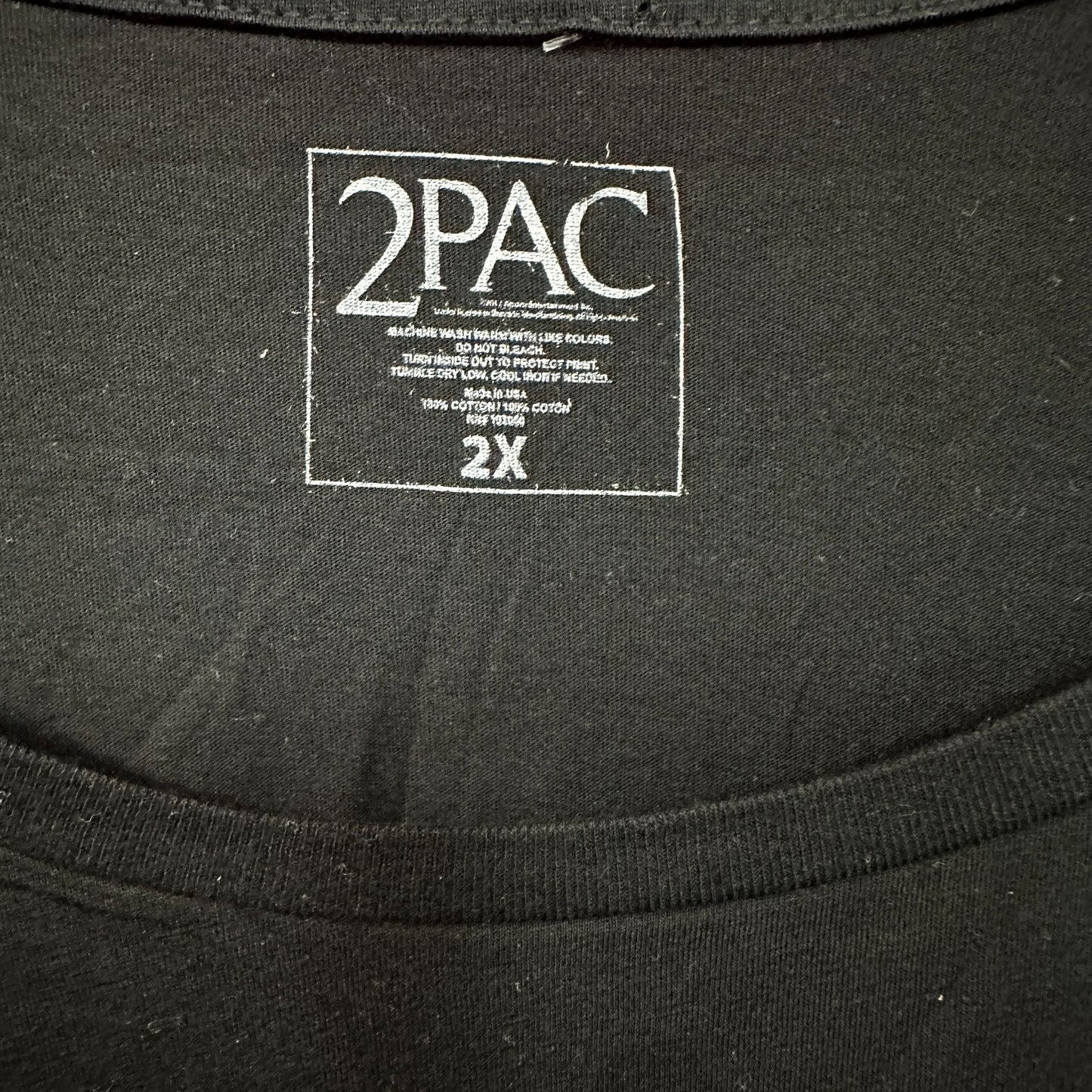 2Pac Shakur Rap Hip Hop Crop Top Size 2x