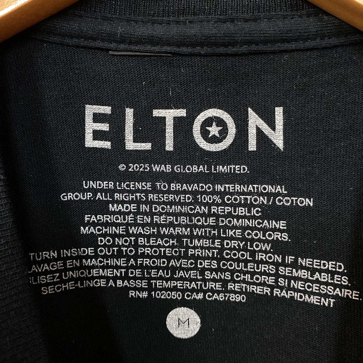 Elton John EJ Piano Handstand Photo Graphic T-Shirt Medium