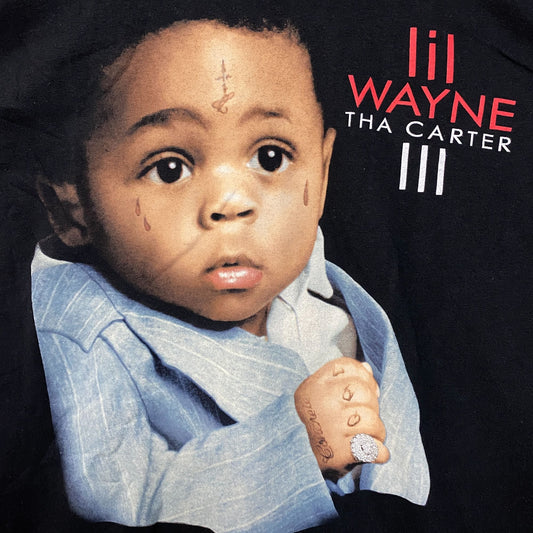 Lil Wayne Tha Carter III Double Sided Tracklist T-shirt size Large