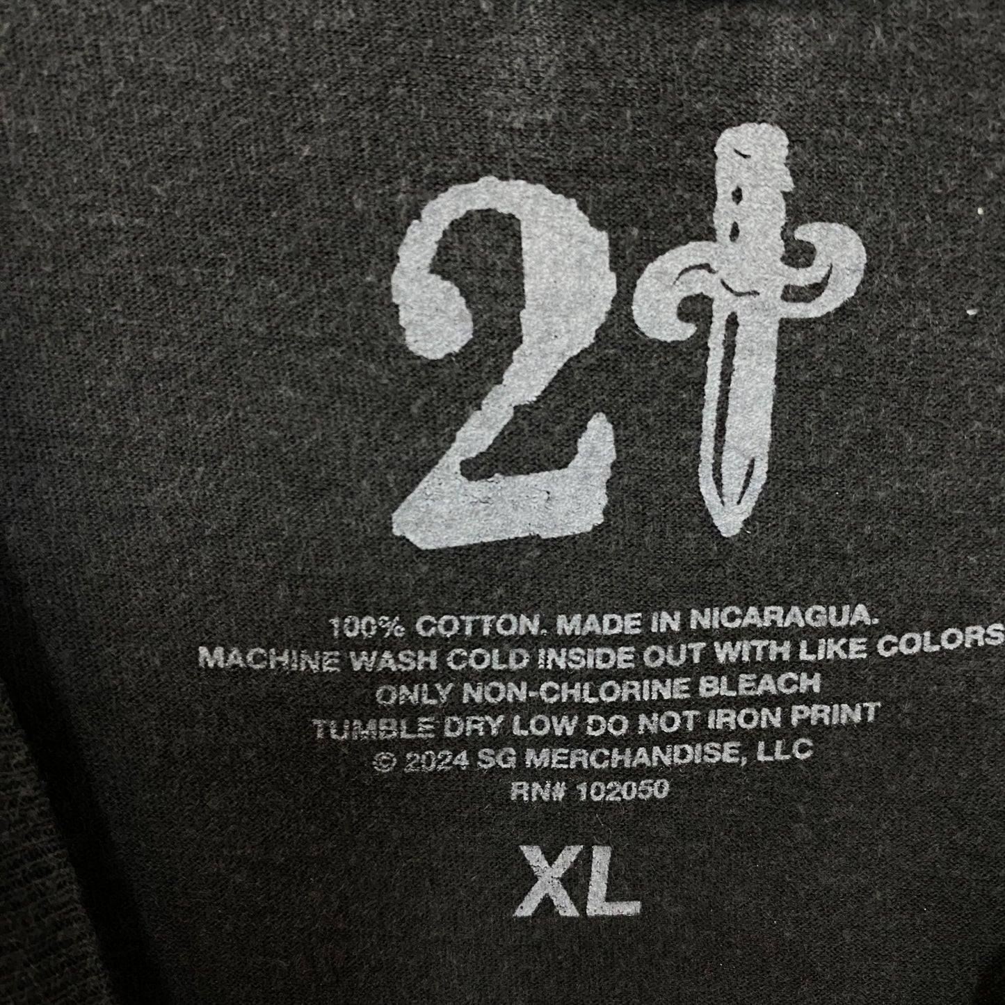21 Savage European Rap Tour Tshirt size XL
