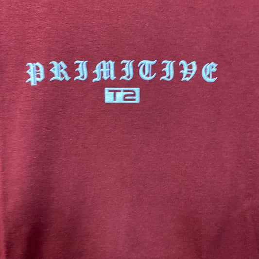 Primitive X Terminator 2 Machine Burgundy T-Shirt Medium