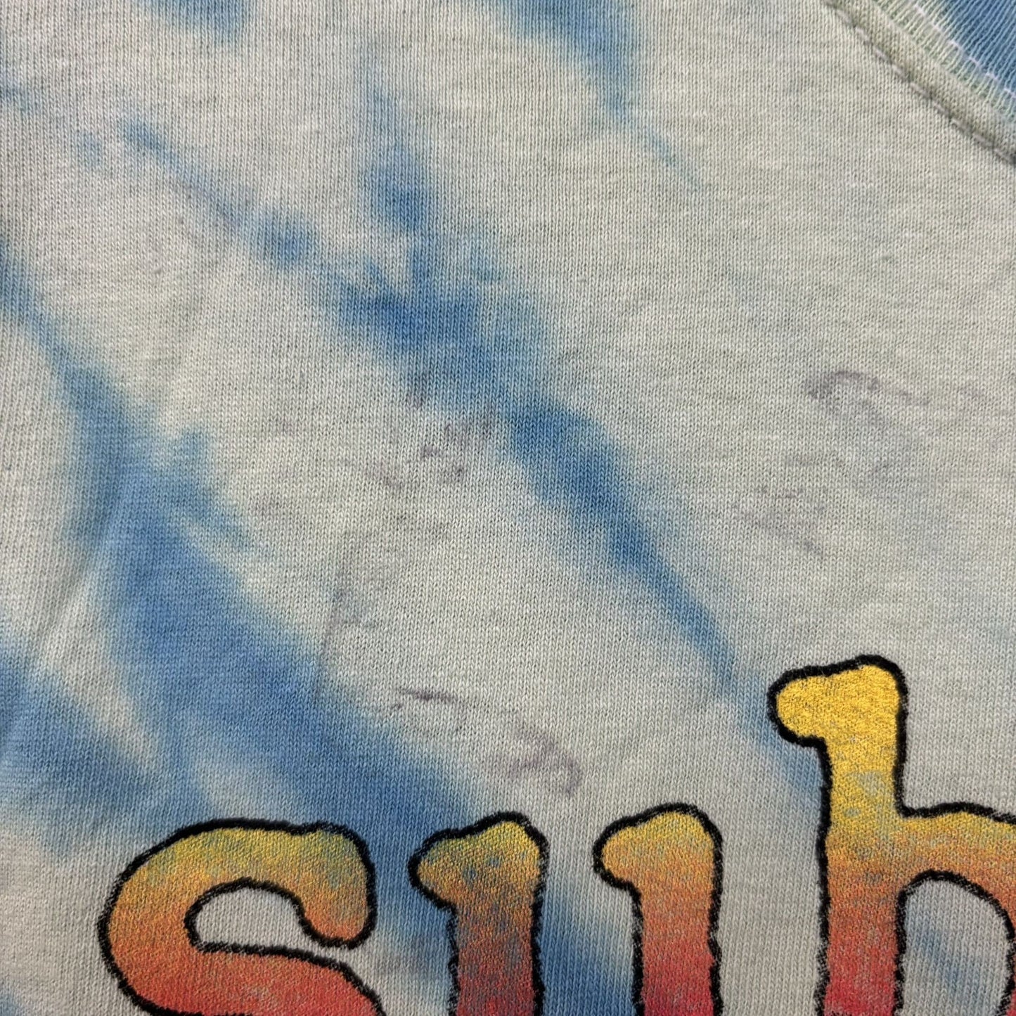 Sublime Swirl tiedye Sun Logo Rock Tee size small