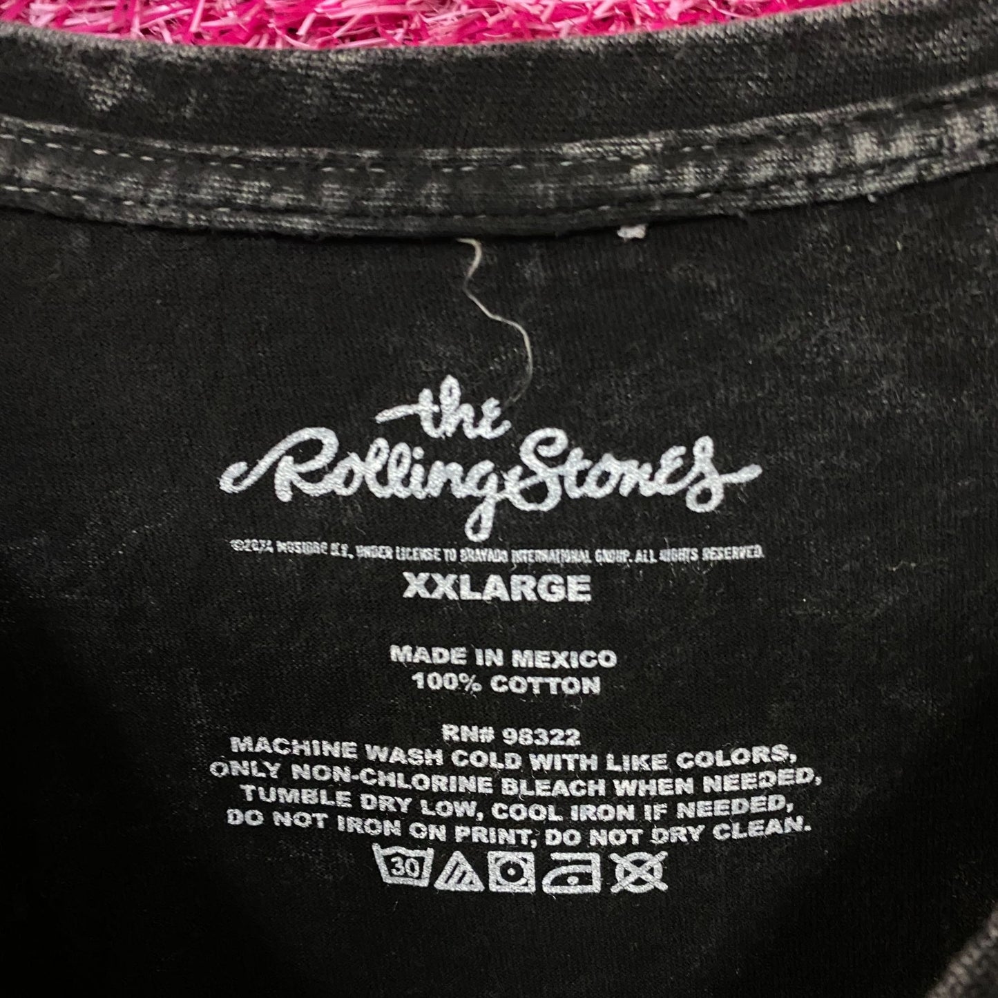 Rolling Stones 1972 World Tour Dice Tour 72 T-shirt 2XL
