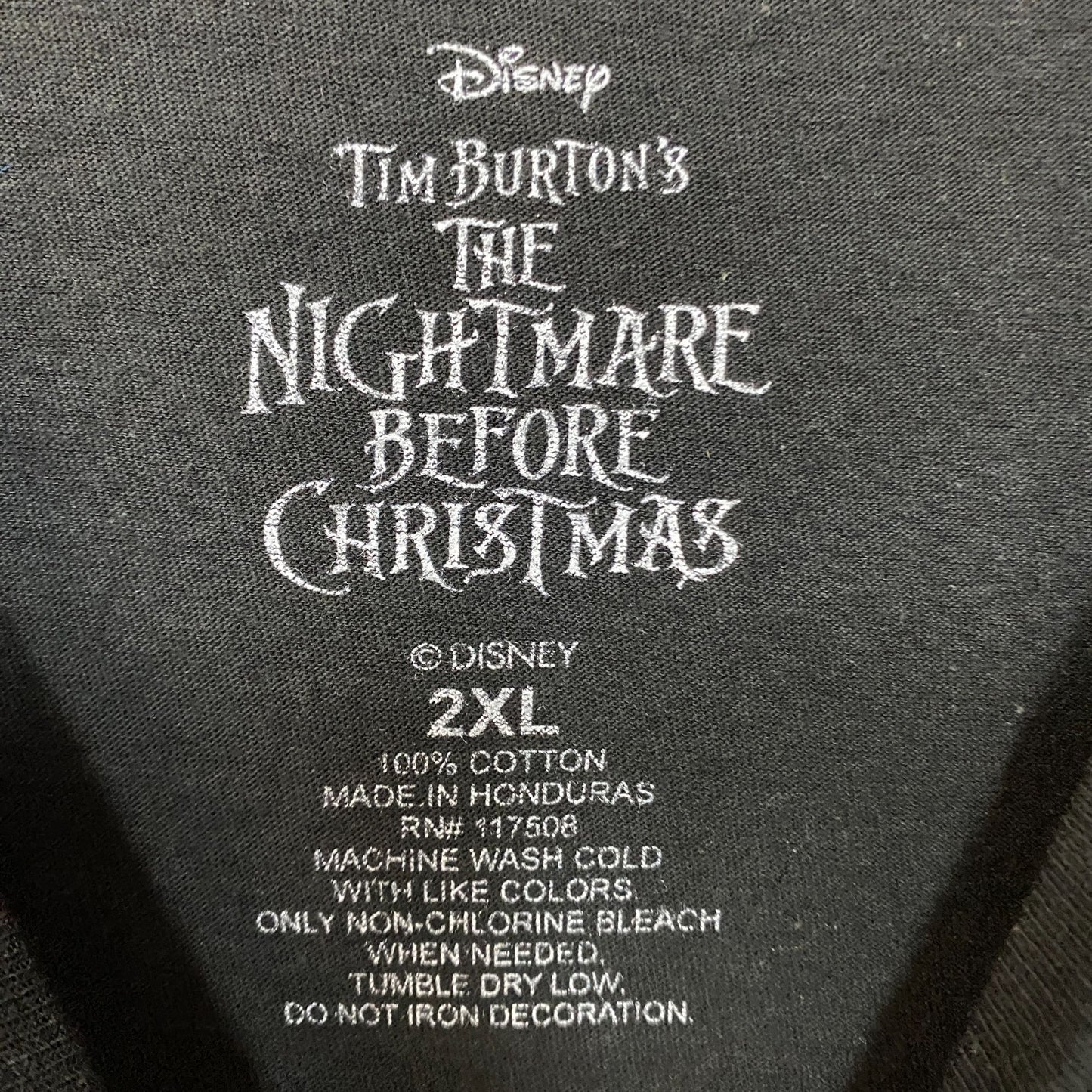 The Nightmare Before Christmas Jack Skellington T-Shirt 2XL