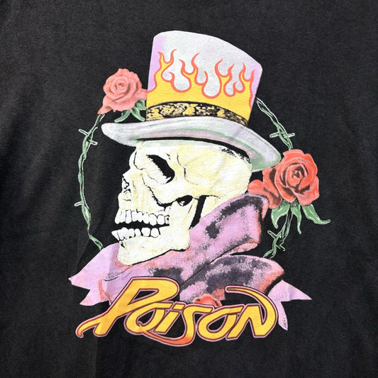 Poison Flesh and Blood Tattoo Heavy Metal Tee L
