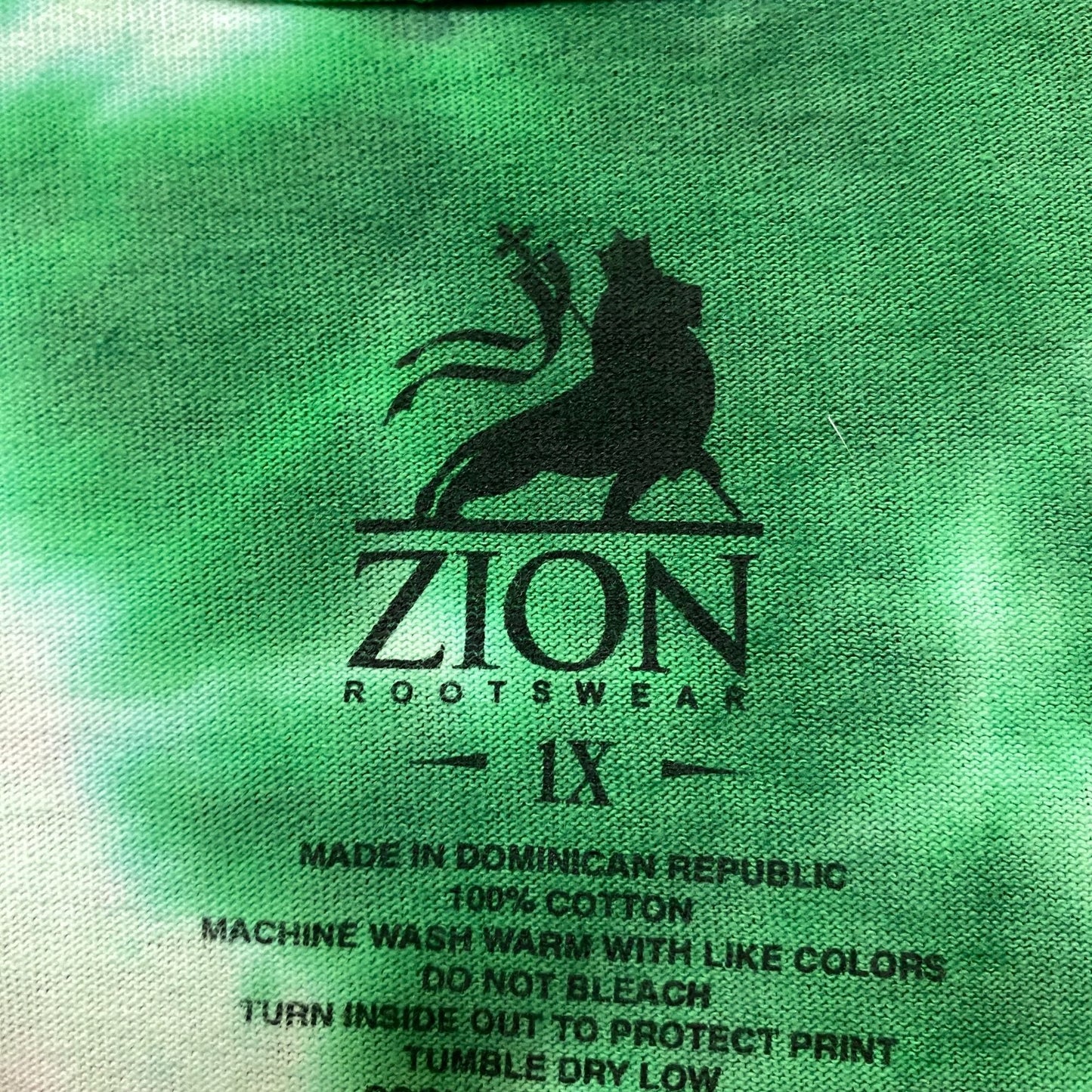 Bob Marley One Love Jamaican Reggae Poster Tie Dye 1X