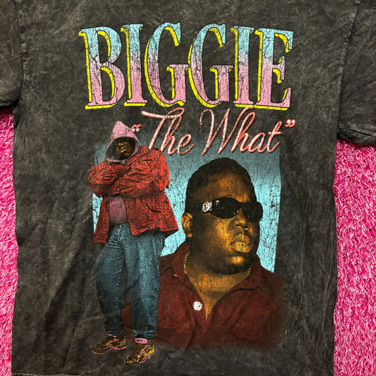 Notorious B.I.G. The What 90s style rap tee size med