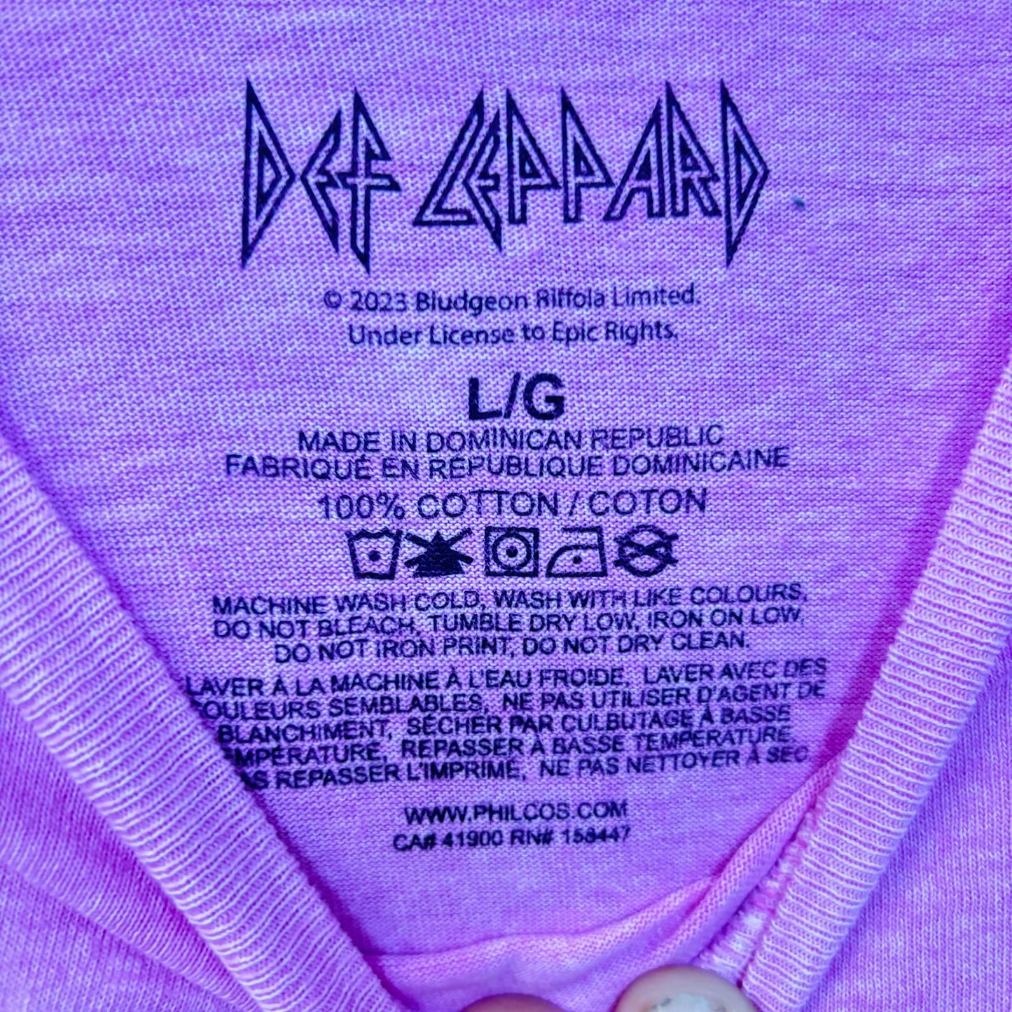 Def Leppard Animals Cheetah oversized rock Tshirt size large