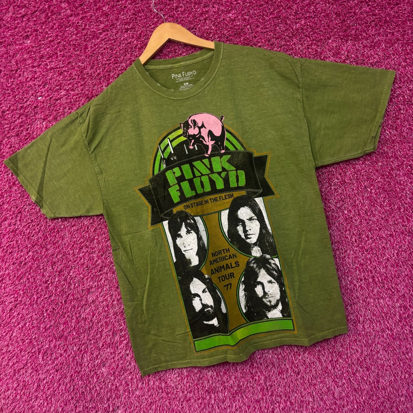 Pink Floyd 1977 North American Animals Tour Rock Tee S/M