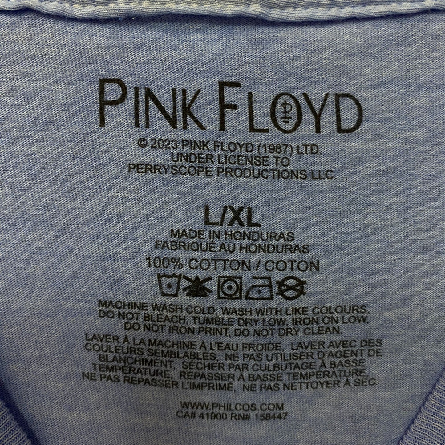 Pink Floyd Album Animals Art Flying Pig Graphic T-Shirt L/XL