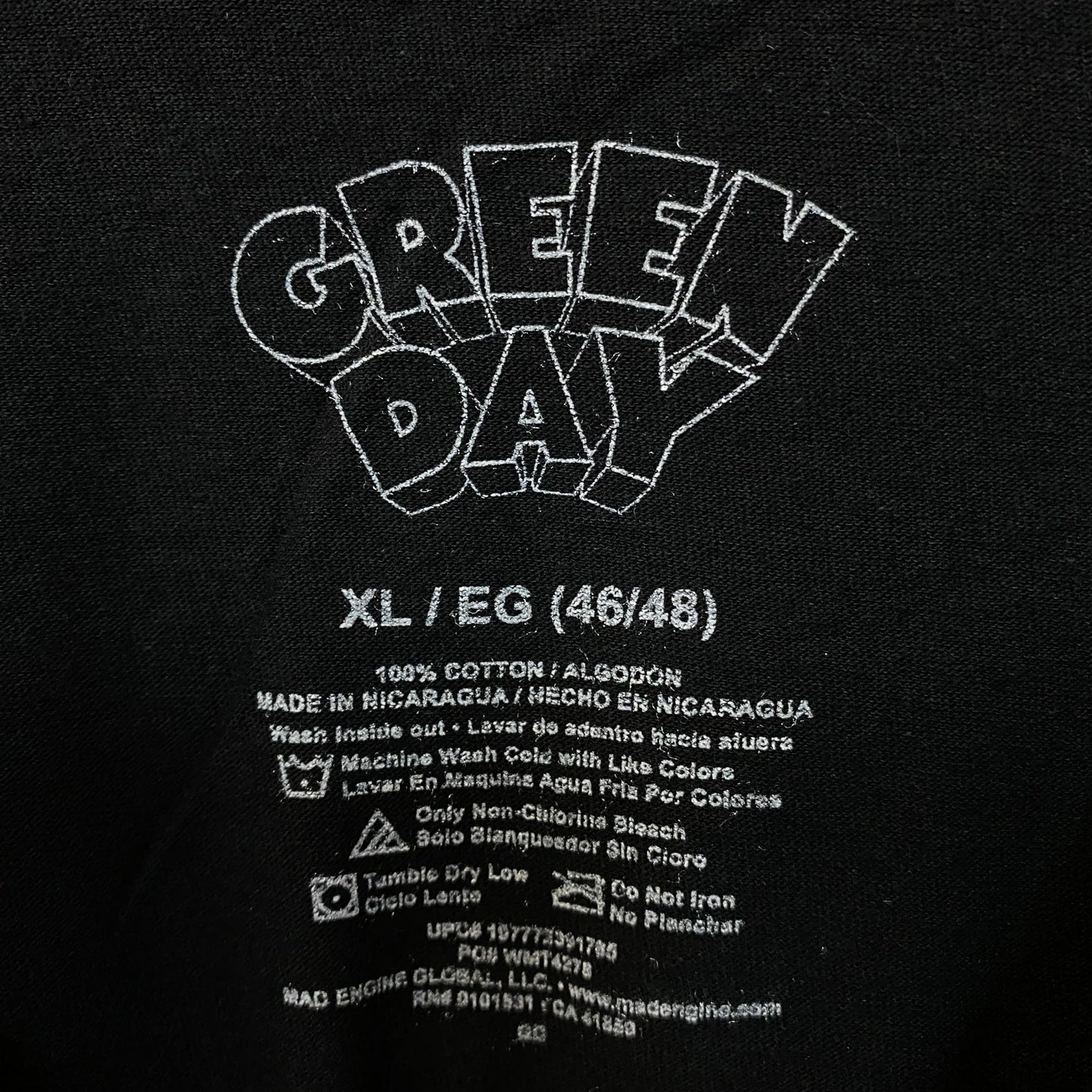 Green Day Dookie Album Cover Art Pop-Punk Rock Tee XL