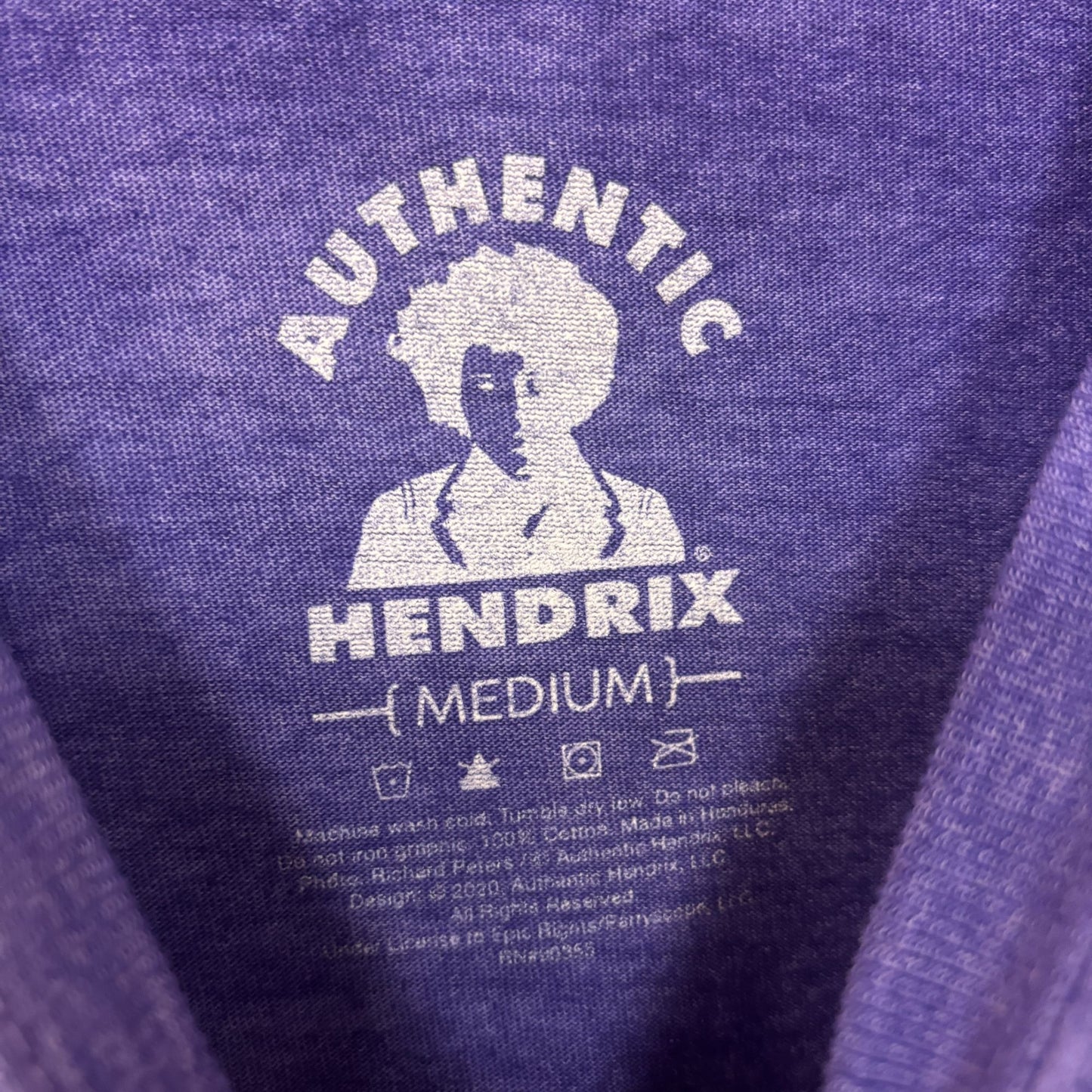 Jimi Hendrix Shredding at Woodstock Psychedelic Rock Tee M