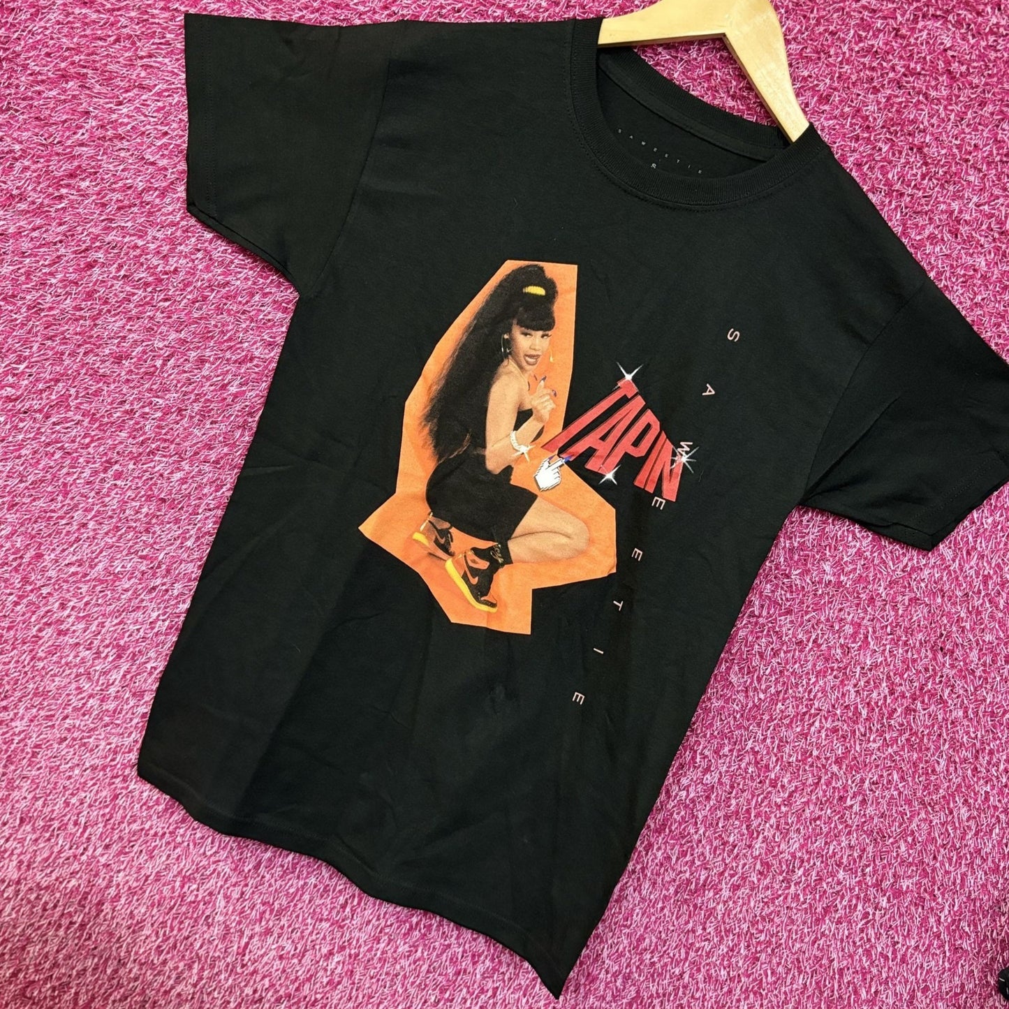 Saweetie Tap In Rap tee size small