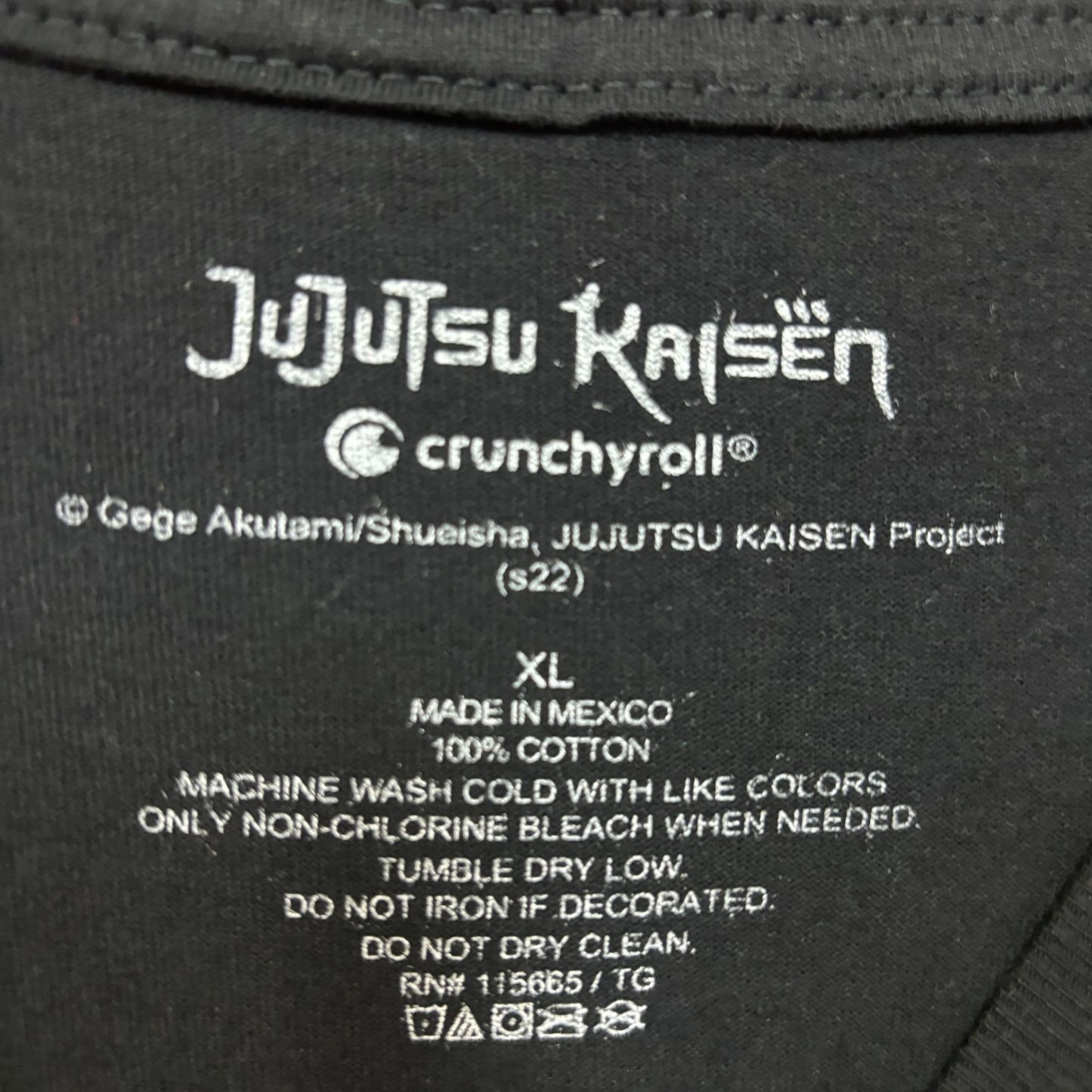 Jujutsu kaisen Anime Tshirt size XL