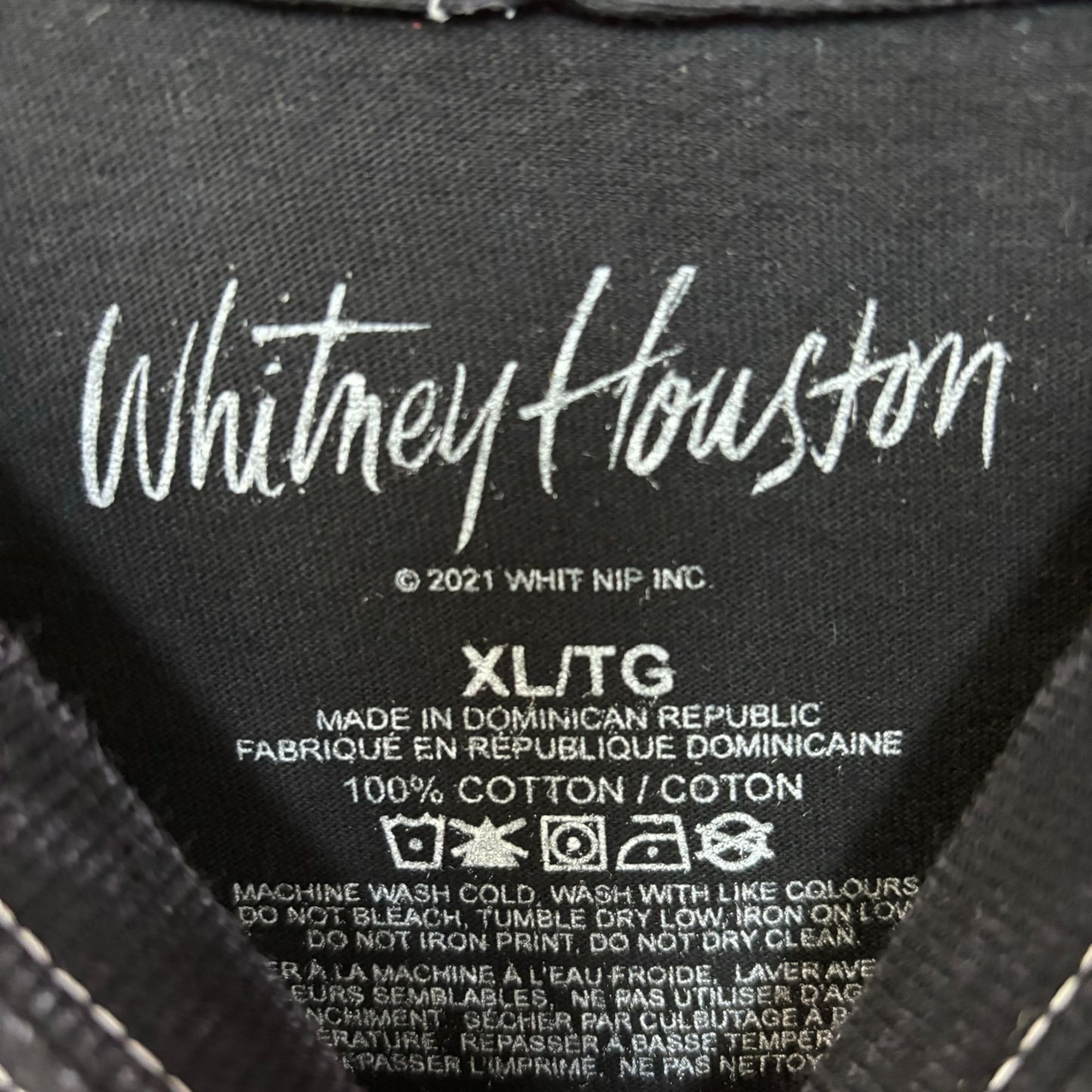 Whitney Houston I Wanna Dance with Somebody Dance Pop Tee XL