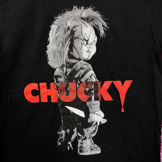 Chucky Black and White Portrait Tshirt size medium