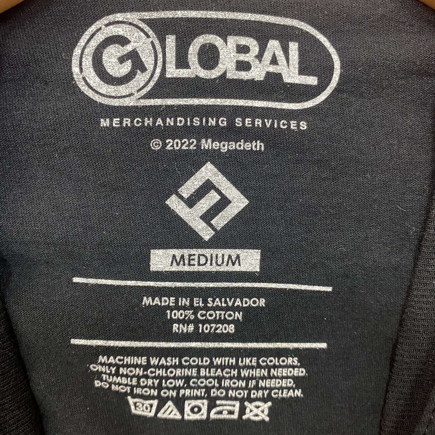 Megadeth Smash Guitar Europe Tour 2020 T-Shirt Medium