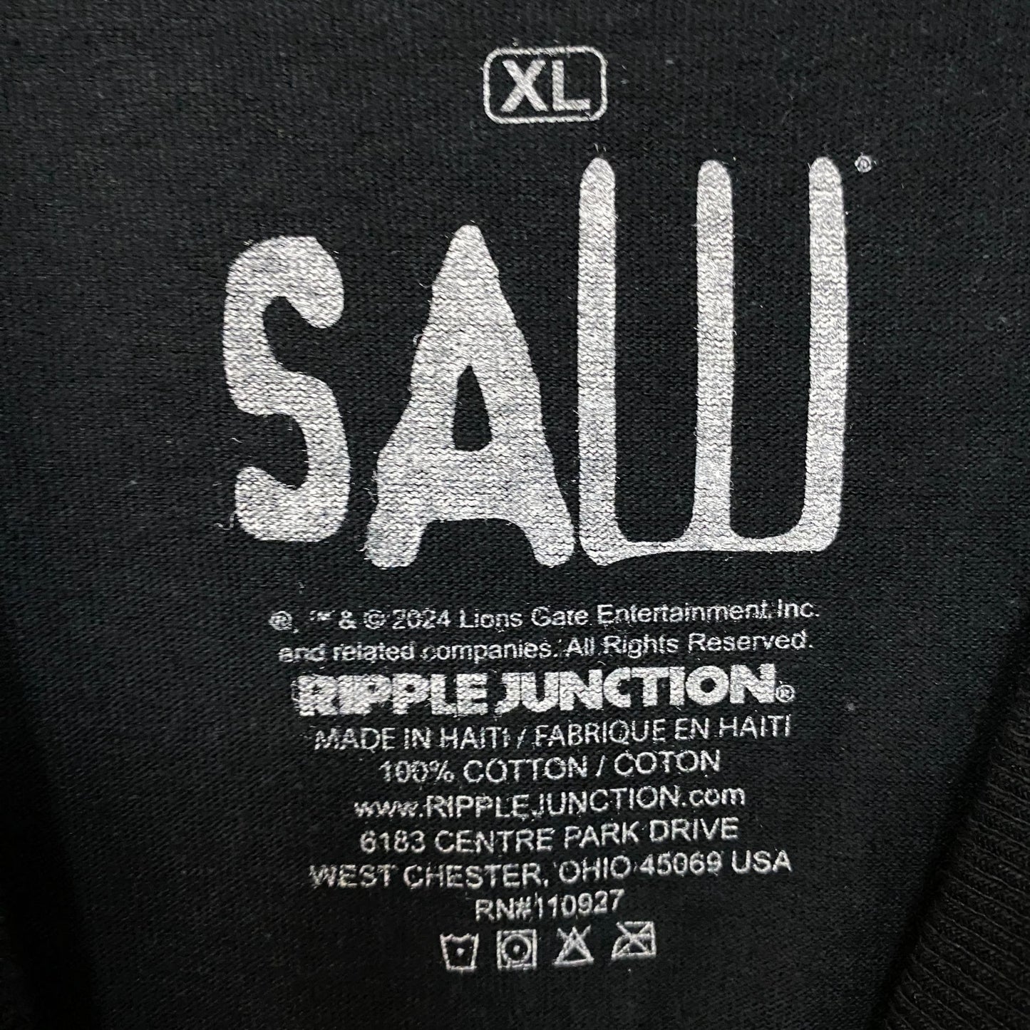 Saw Billy the Puppet Live Or Die Horror Movie T-Shirt XL