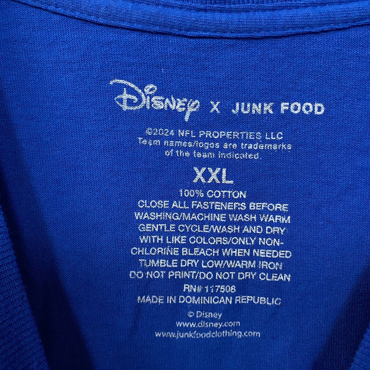 Disney x Junk Food NFL Denver Broncos Mickey Mouse Kick Back T-Shirt 2XL