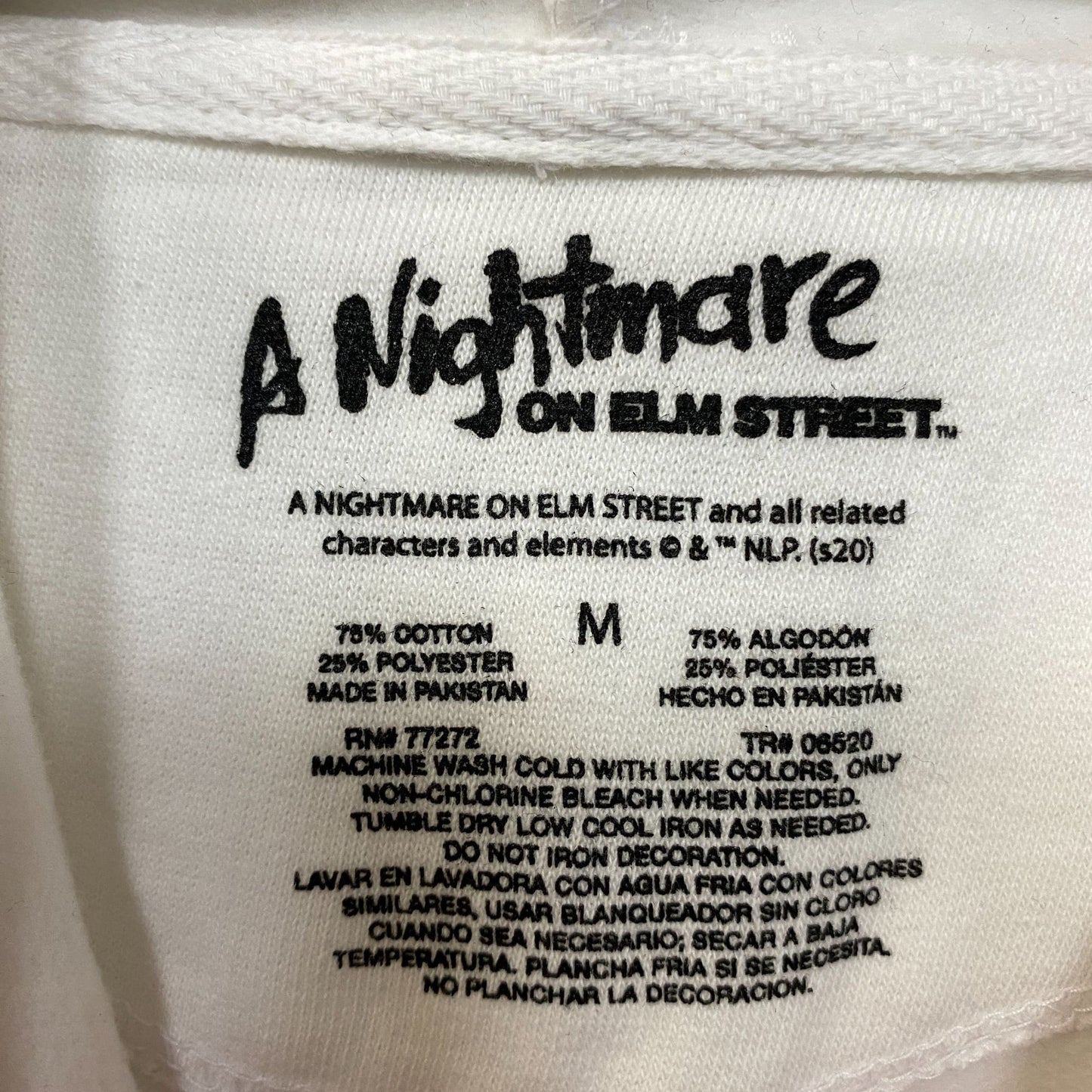 A Nightmare On Elm Street Freddy Krueger Book Cover Horror Hoodie Medium