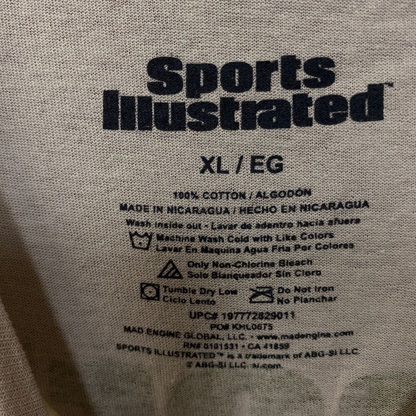 Sports Illustrated Vintage Style Golf Graphic T-Shirt XL