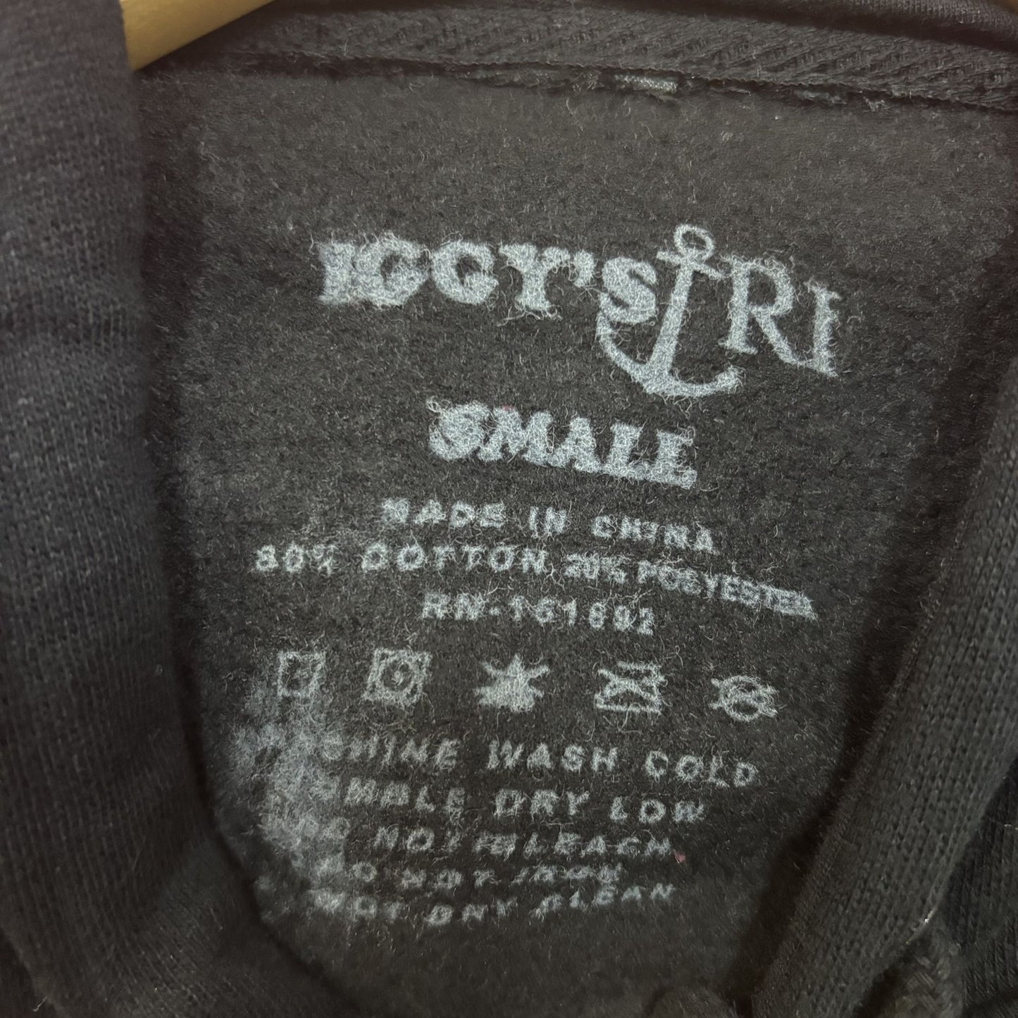 Iggy's Limited Edition Calamari Comeback State Black Hoodie Small