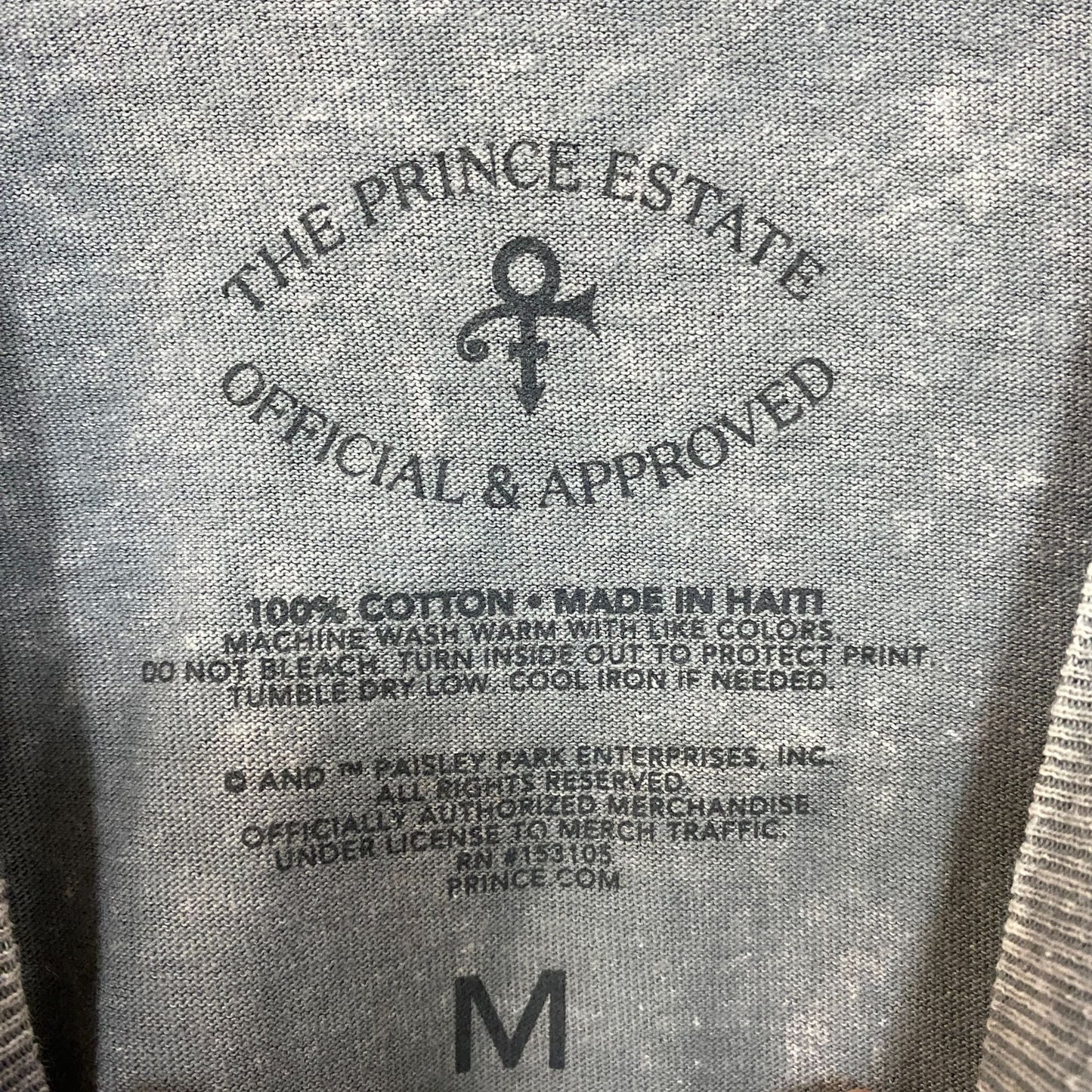 Prince the Revolution Purple Rain Album Art Funk Rock Tee Medium