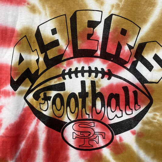 San Francisco 49ers Football Tie-Dye T-Shirt Extra Small