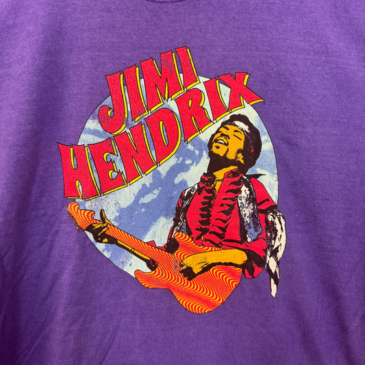 Jimi Hendrix Shredding at Woodstock Psychedelic Rock Tee XL