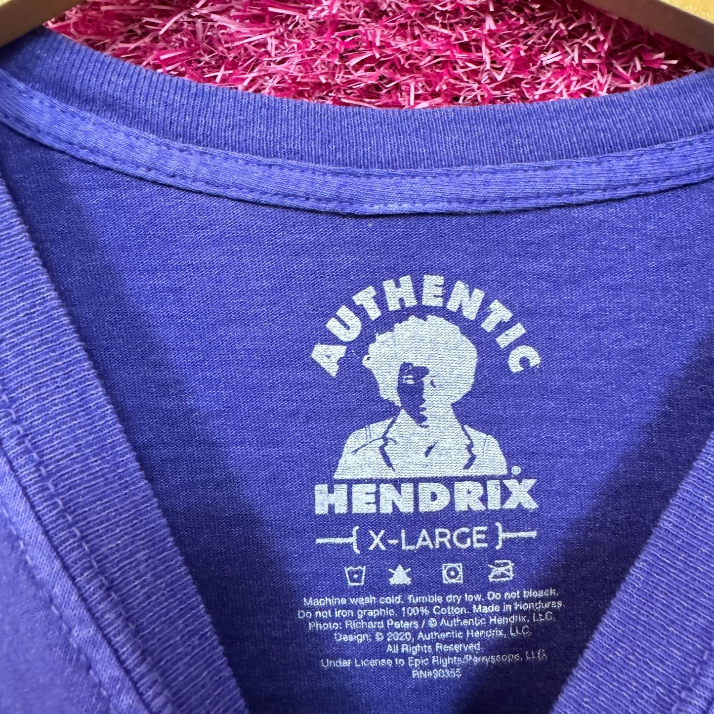 Jimi Hendrix Shredding at Woodstock Psychedelic Rock Tee XL