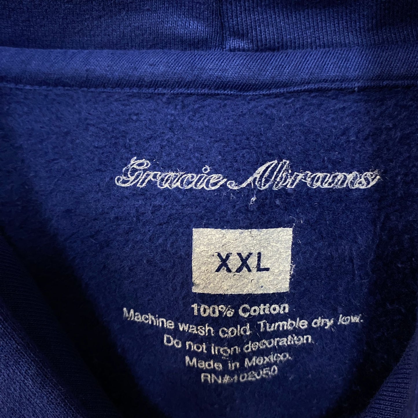 Gracie Abrams Letter Repeat Graphic Pullover Hoodie 2XL