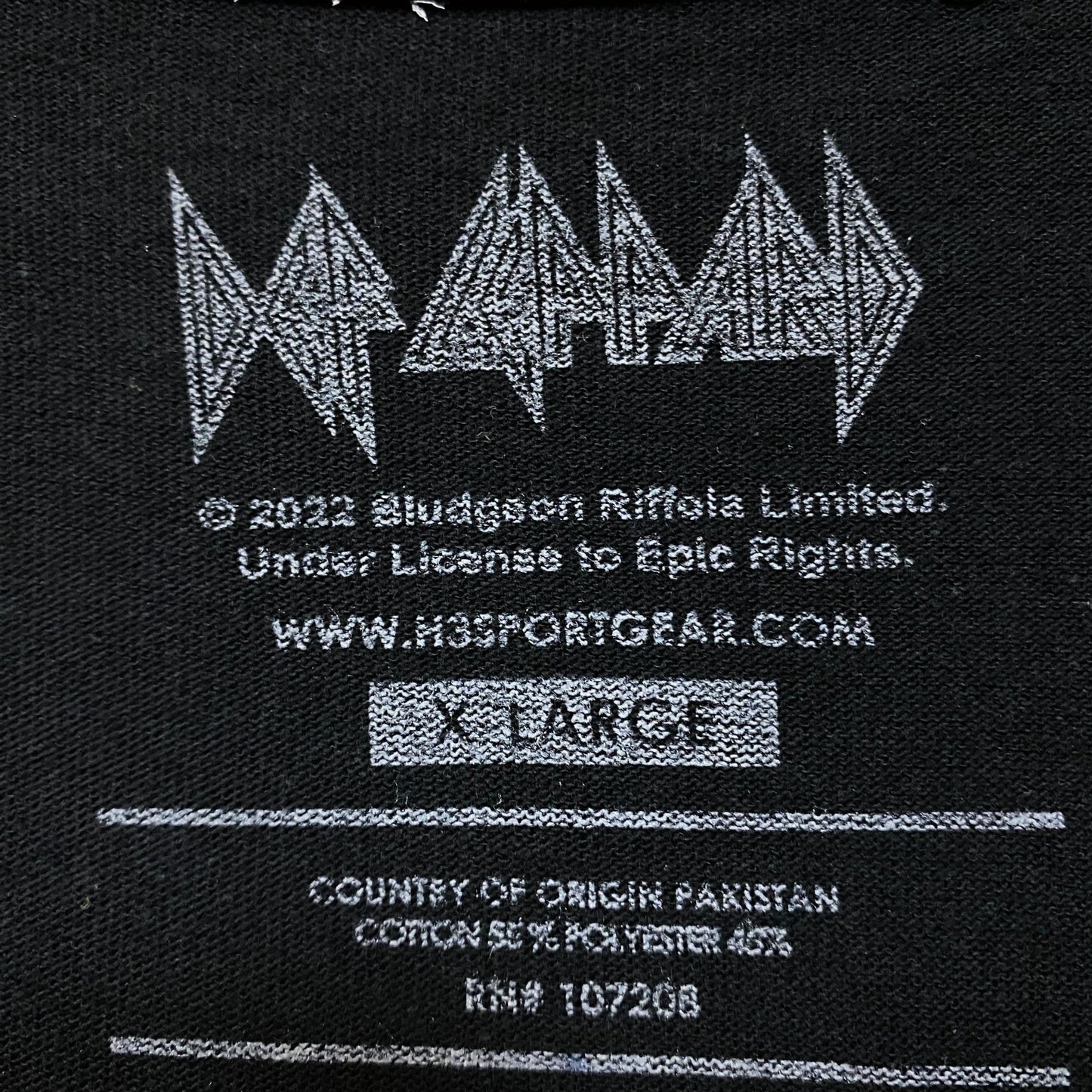 Def Leppard Rock Of Ages UK Tshirt size Extra Large