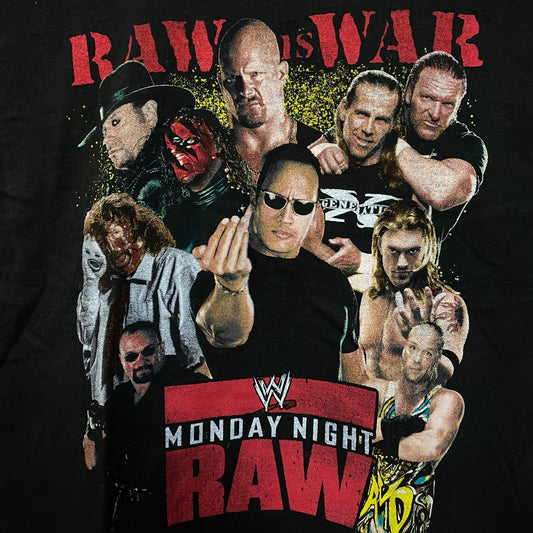 WWE Monday Night Raw Poster Raw is War T-Shirt 2X