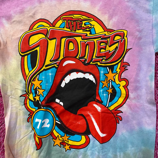 The Rolling Stones 72 Pastel Rock Tshirt size Small
