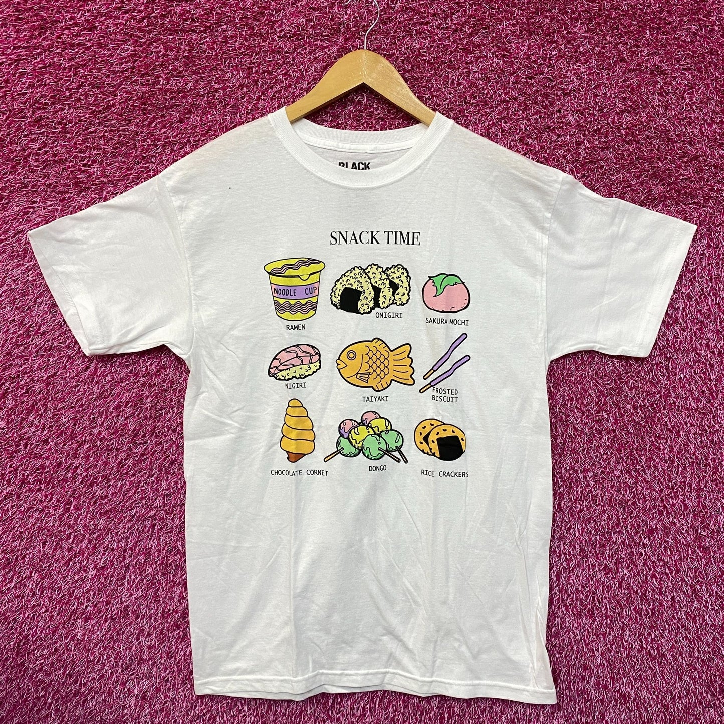Snack Time Japanese Street Food Promo Black Matter Tee L