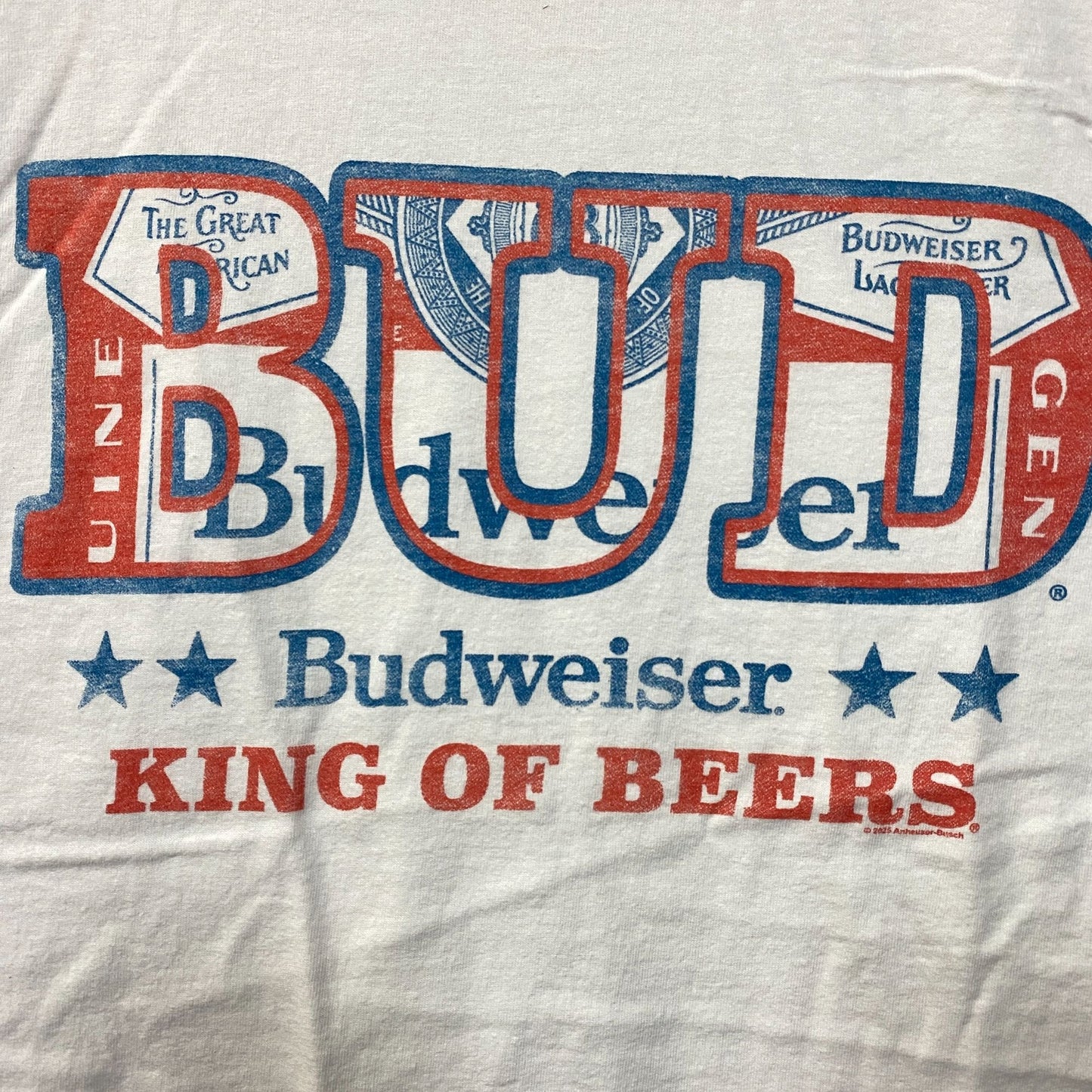 Junk Food Budweiser King of Beers Flea Market Tee XS