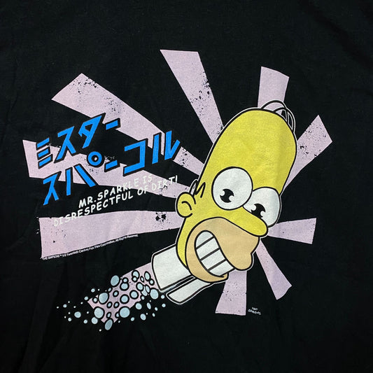 Homers Japanese Promo Mr Sparkles The Simpsons Cartoon Tee M