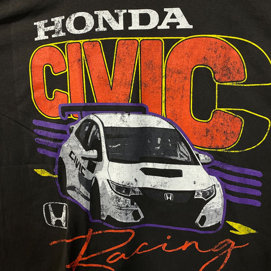 Honda Civis Racing Car Art Poster T-Shirt O/S