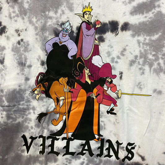 Disney Villains It's Fun Being Bad Tie-Dye T-Shirt Small