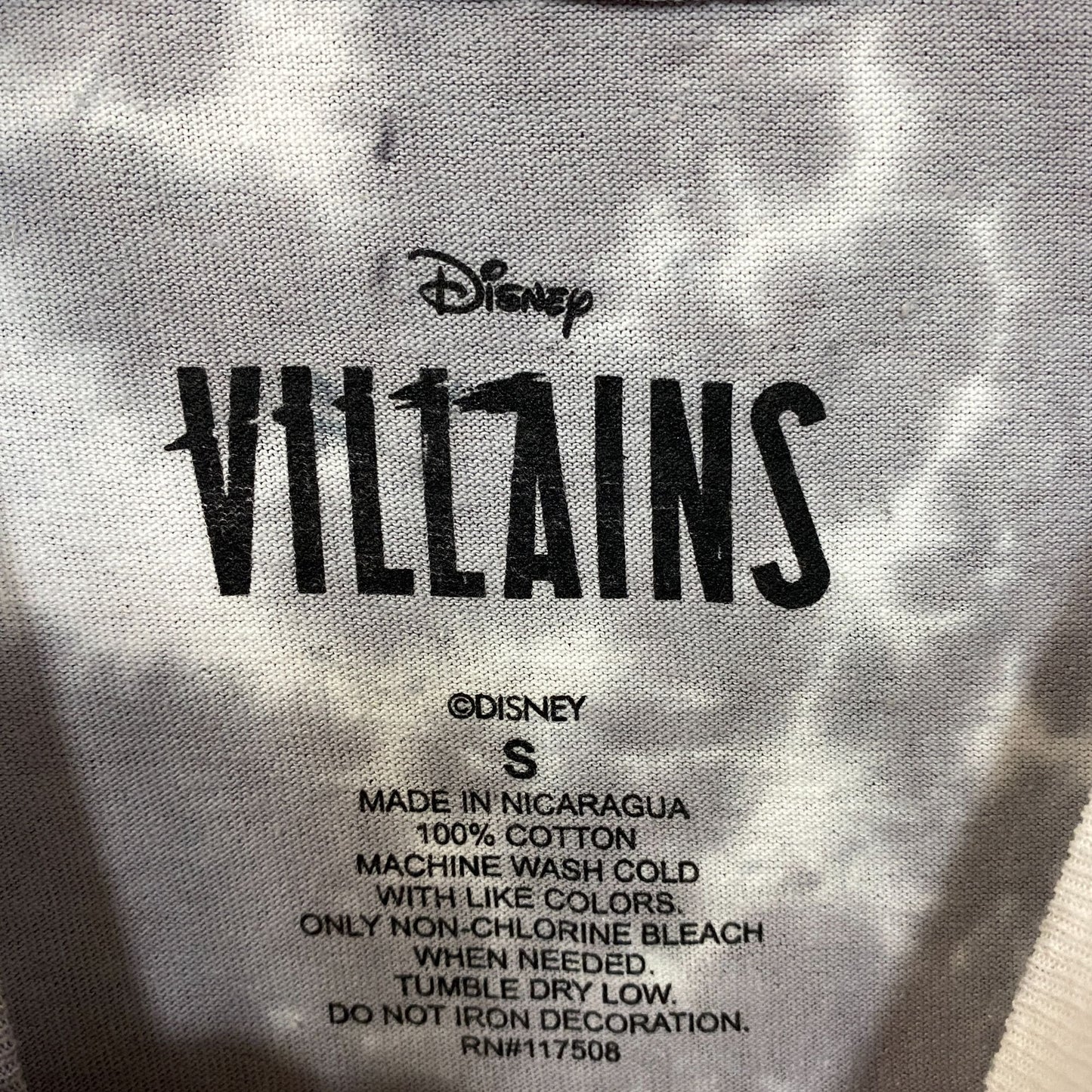 Disney Villains It's Fun Being Bad Tie-Dye T-Shirt Small