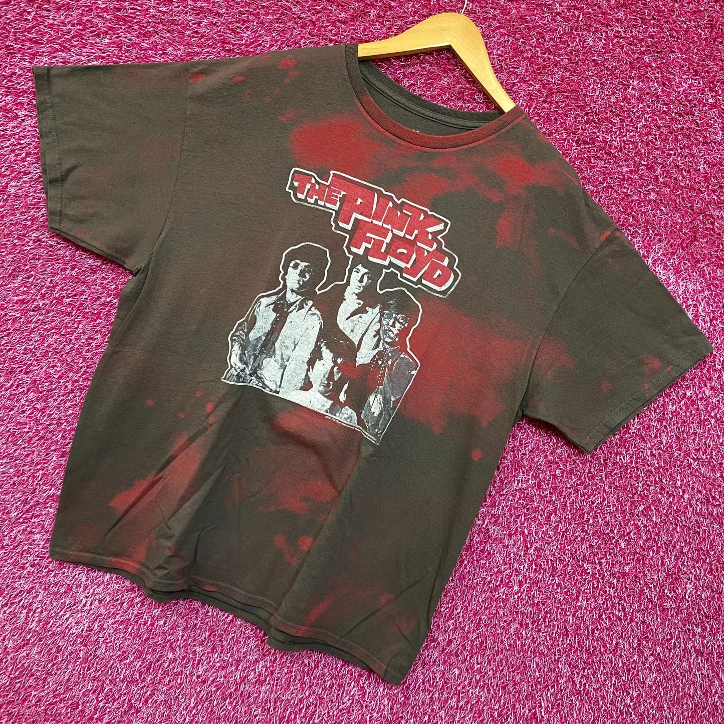 Pink Floyd Live Music Tie Dye Rock Tshirt size Large