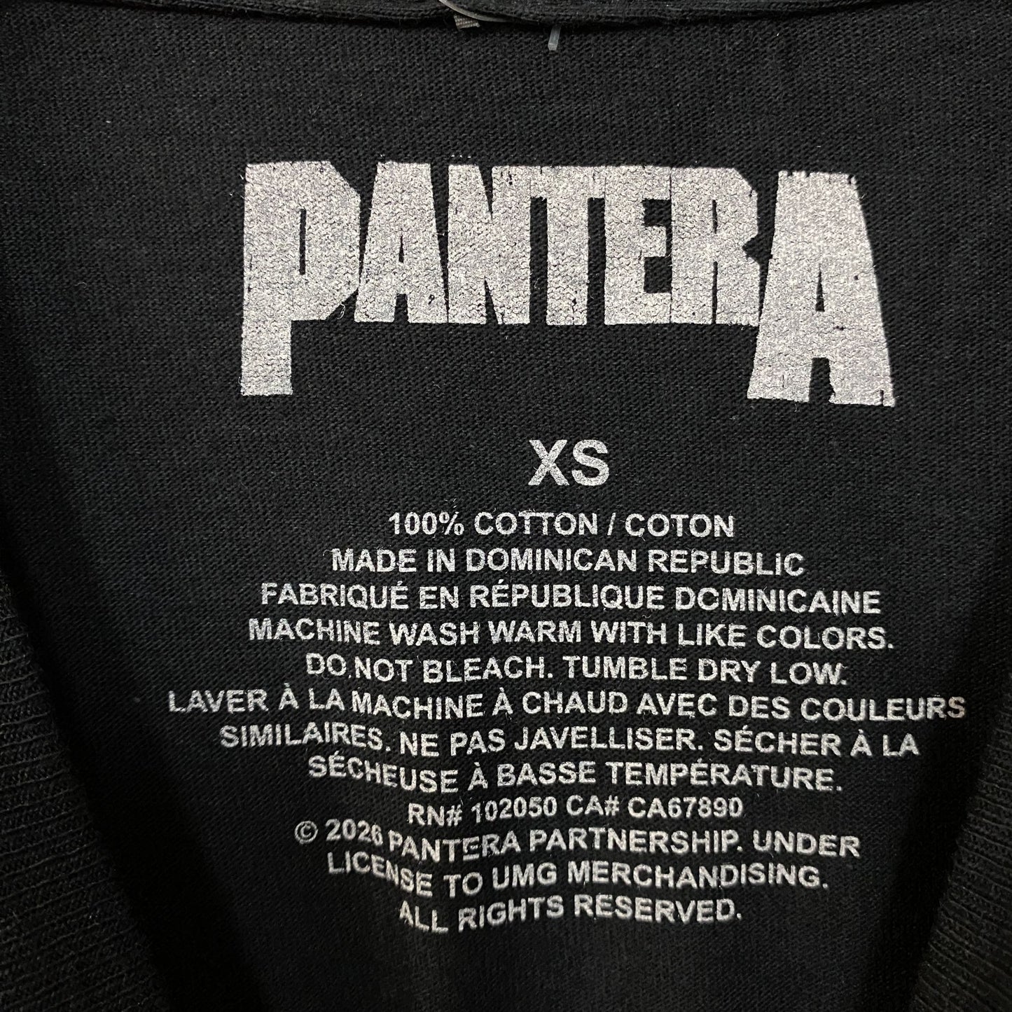 Pantera Cowboys From Hell Snake Skeleton Graphic T-Shirt XS