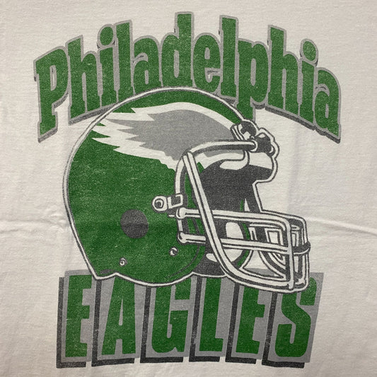 Junk Food Clothing NFL Philadelphia Eagles Throwback Helmet Logo T-Shirt XS