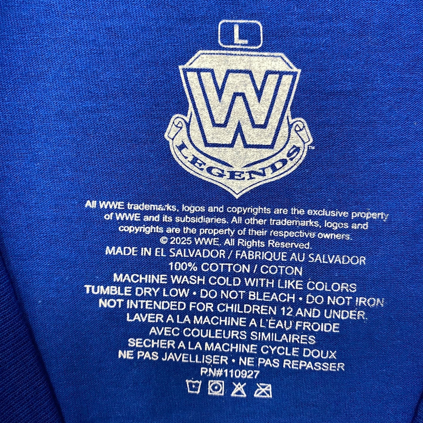 WWE Shawn Michaels The Heartbreak Kid HBK Sweet Chin Music Kick T-Shirt Large